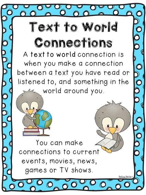 Text Connection Posters Text To Text Connections Text To World Text