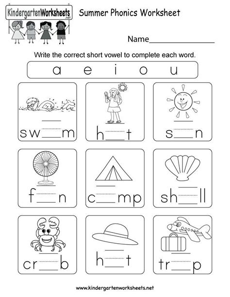 Free Printable Phonics Worksheets For Older Students