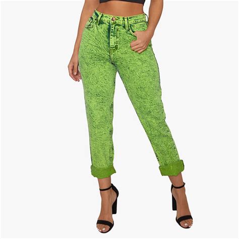 Tall true denim cropped colored acid wash jeans $43.96 $59. Factory direct wholesale New Fashion ACID Wash Fluorescent ...