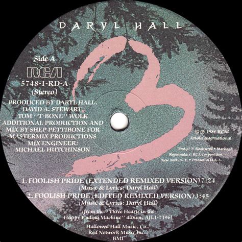 Music Download Blogspot Missing Hits 7 80s Daryl Hall Foolish Pride