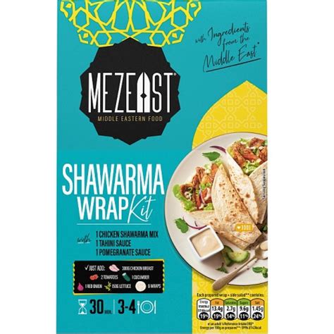 Sale Mezeast Shawarma Wrap Kit 130g Approved Food