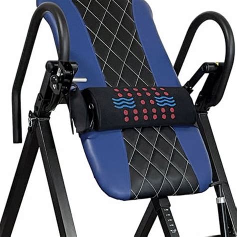 Health Gear 44 Advanced Heat And Vibration Massage Inversion Table Blue