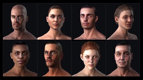 Universal 3d Head Realistic Human 100 Youtube