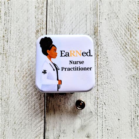 Nurse Practitioner Art Retractable Badge Buddy Advanced Practice Badge