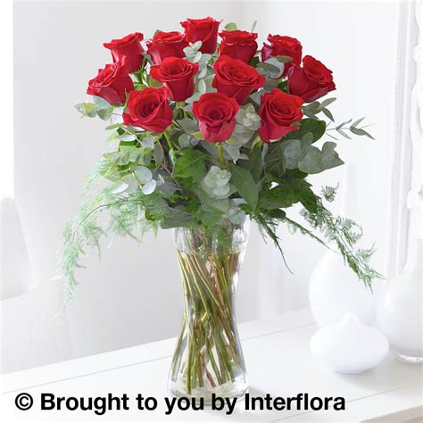 Romantic Red Rose Vase Navan Flowers