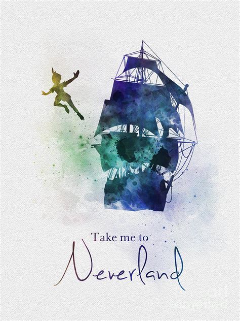 Take Me To Neverland Mixed Media By My Inspiration Fine Art America