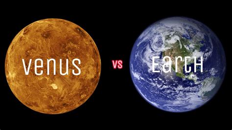 Venus Vs Earth In 30 Seconds Youtube