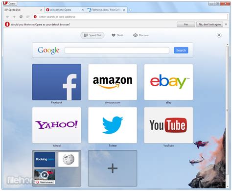 Opera for windows pc computers gives you a fast, efficient, and personalized way of browsing the web. Opera 43.0 Build 2442.1144 Download for Windows ...