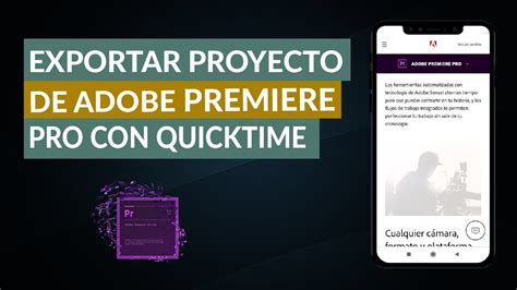 Cómo Exportar Un Proyecto De Adobe Premiere Pro Con Quicktime Youtube