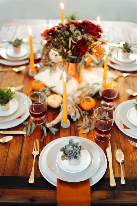 Shop modern dinnerware, glasses, linens & supplies at west elm®. A Modern, yet Rustic Thanksgiving Tablescape | Natural ...
