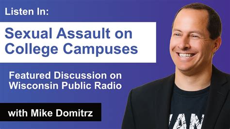 Sexual Assault On College Campuses Discussed On Wisconsin Public Radio