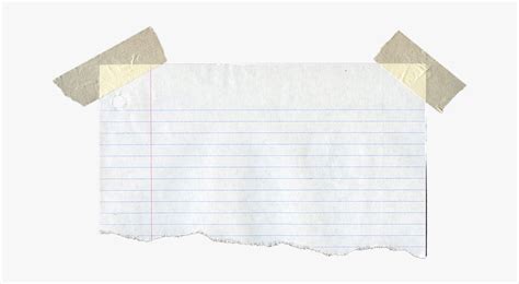 Notebook Paper Png Power Point Template 2020