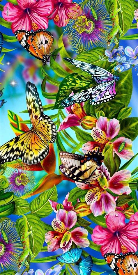 Beautiful Butterfly Art Flower Art Art