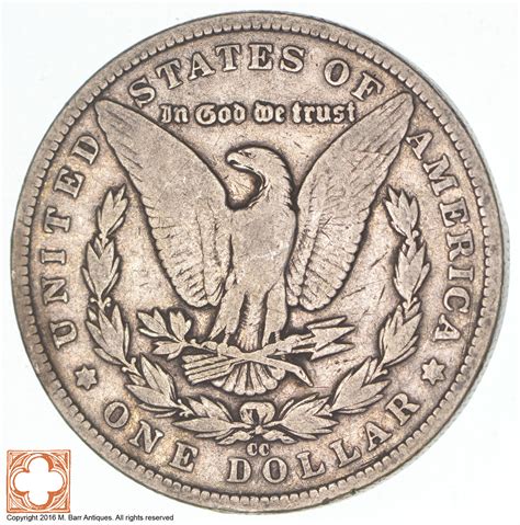 Carson City 1882 Cc Morgan Silver Dollar Rare Historic Coin