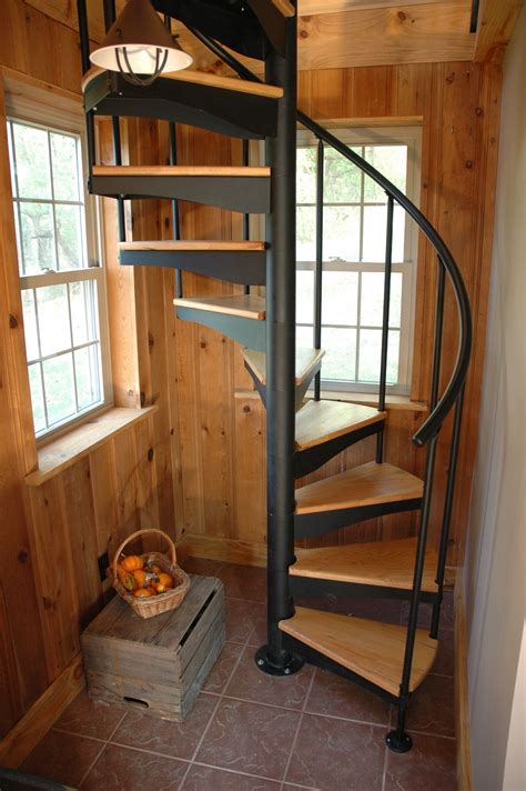 4 Standard Classic Steel Spiral Staircase Tiny House Stairs Spiral