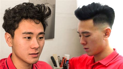 Style it back or to the side. Asian Curly to Straight Hair Men Hairstyle - Zero Fade ...