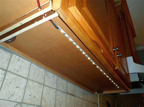 Installing Under Cabinet Led Strip Lighting Kitchen Cabinets Matttroy
