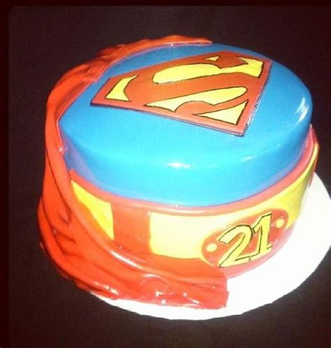 Superman Cake Decorated Cake By Crys Cakesdecor