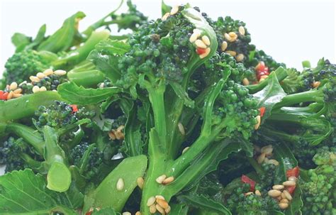 Purple Sprouting Broccoli With Chilli Lime And Sesame Dressing Recipes Delia Online