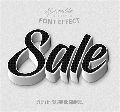 Sale Font Effect 692446 Vector Art At Vecteezy