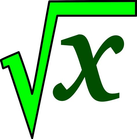 Square Root Math Green · Free Vector Graphic On Pixabay