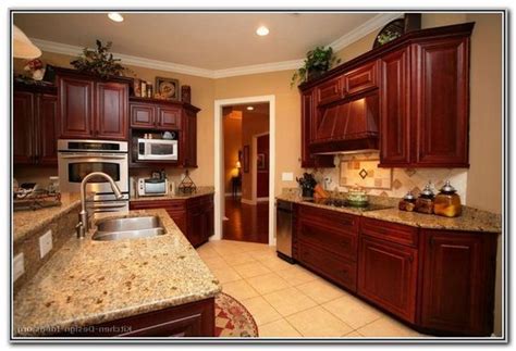 20 Cherry Kitchen Cabinets Wall Color Pimphomee