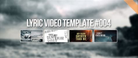 Makes video editing a breeze. the templates have been very carefully designed. Fast'n'Simple LYRIC VIDEO Template #004 | Download After ...