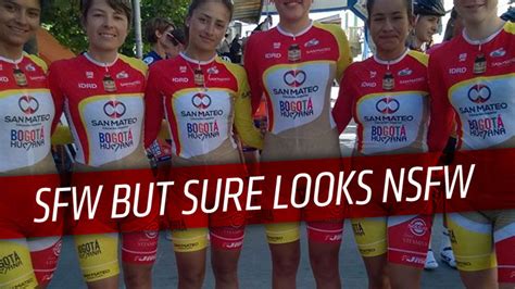 This Colombian Womens Cycling Team Uniform Looks Pretty Um Naked