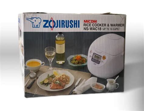ZOJIRUSHI NS WAC18 WD 10 CUP Uncooked Micom Rice Cooker And Warmer