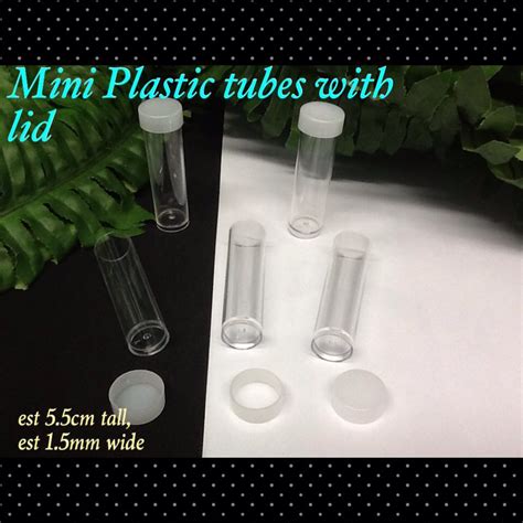 55mm Mini Plastic Tubes With Lid Outer Lid Craftezonline Arts And