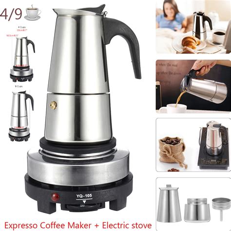 Dezin electric hot pot , rapid noodles cooker, stainless steel mini pot 1.6 liter, perfect for ramen, egg, pasta, dumpling, soup, porridge, oatmeal aigostar electric kettle, 1.7l tea kettle with led illumination, cordless hot water kettle pot for tea coffee fast boiling, stainless steel, bpa free. Portable Espresso Coffee Maker Moka Pot Stainless Steel ...