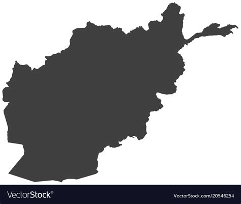 Map Of Afghanistan Royalty Free Vector Image Vectorstock