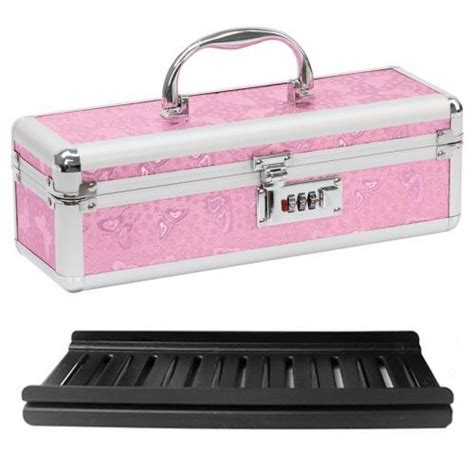Lockable Vibrator Case Medium Pink Sex Toy Storage