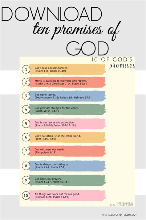 10 Of Gods Promises For You Gods Promises Knowing God Gods