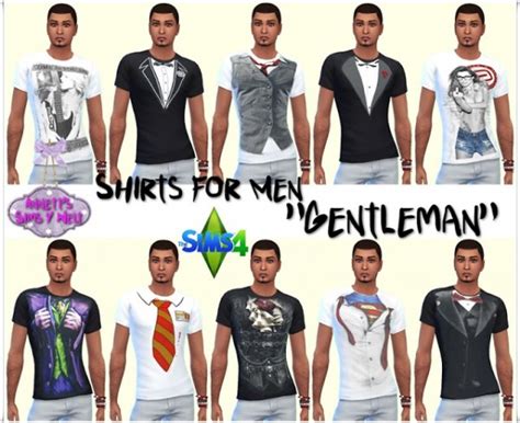 Annett`s Sims 4 Welt Shirts For Men Gentleman • Sims 4 Downloads
