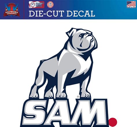 Samford University Bulldogs Die Cut Vinyl Decal Logo 1approx 12x12