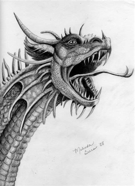 Awesome Pencil Drawings Of Dragons