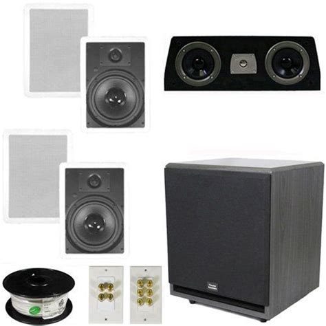 Theater Solutions 51 Home Theater 8 In Wall Speaker Set With Center 12