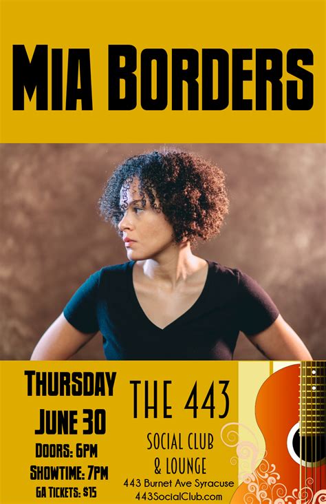 Mia Borders 6 30 The 443 Social Club And Lounge