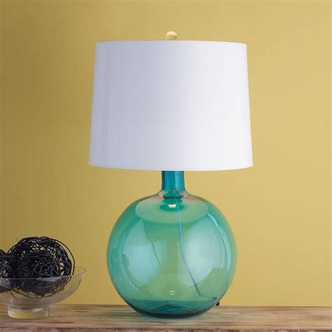 Round Glass Jug Table Lamp Available In 4 Colors Mercurygrasscloth