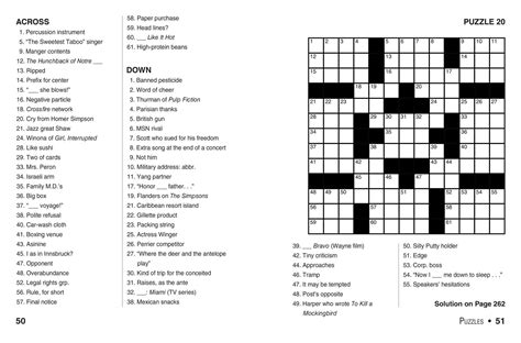 best easy printable crossword puzzles perkins website