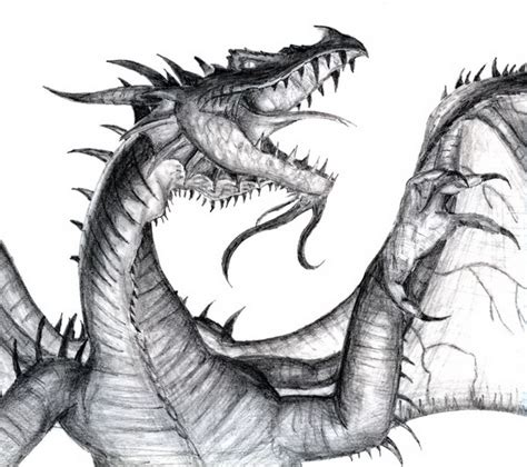 The first thing that you need to draw is the head of the dragon. 10+ Cool Dragon Drawings for Inspiration 2017