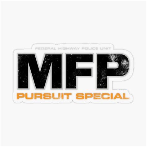 Mad Max Mfp Pursuit Special Sticker By Dreadpyrat Redbubble