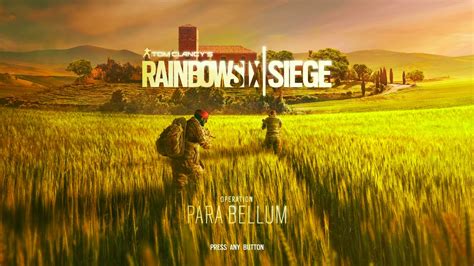 Rainbow Six Siege Operation Para Bellum Title Screen Pc Xbox One