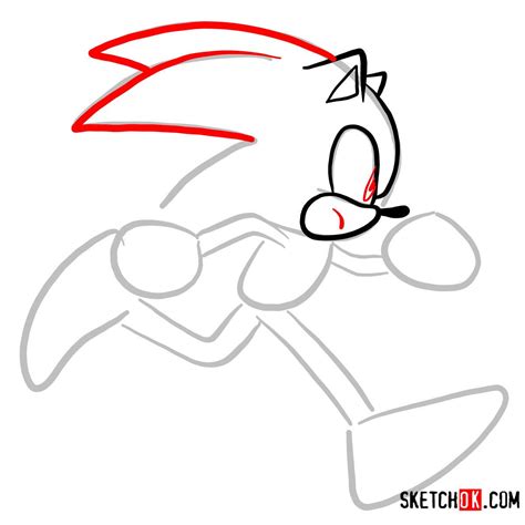 How To Draw Sonic Step By Step Easy Slow At Drawing Tutorials