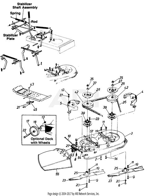 Mtd Coast To Coast Mdl 130 650f054481 2251 Parts Diagram For 38 Side