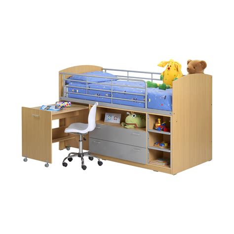 Same or next day delivery available. All Home Zodiac Single Mid Sleeper Bed with Storage ...