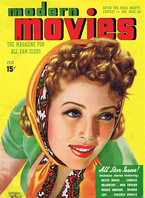Modern Movies July 1938 Loretta Young Star Magazine Movie Magazine