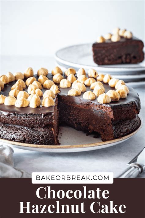 Chocolate Hazelnut Cake With Chocolate Frosting Bake Or Break