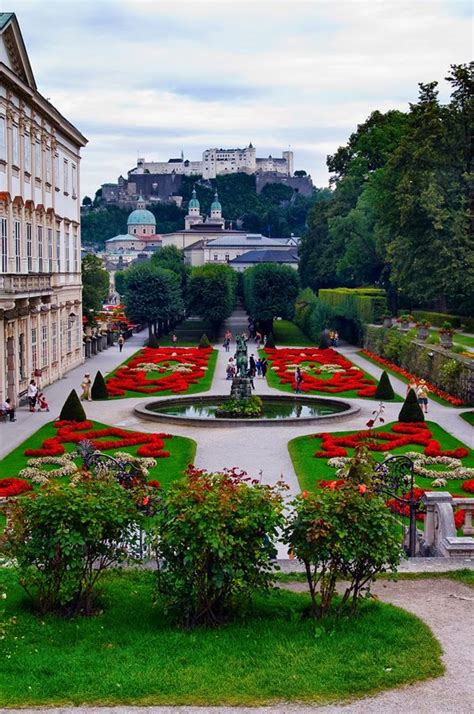 Gardens Of Mirabell Palace Salzburg Austria